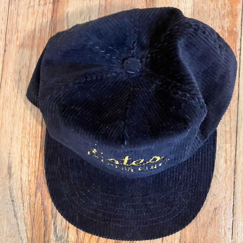 Vintage Vintage 90s Black Corduroy Trucker Hat Es… - image 3