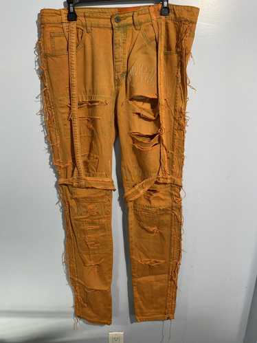 Ev Bravado Ev Bravado Distressed Jeans Orange 🍊 - image 1