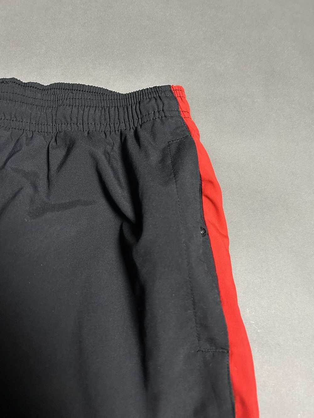 Nike × Vintage Nike vintage black red track pants… - image 3