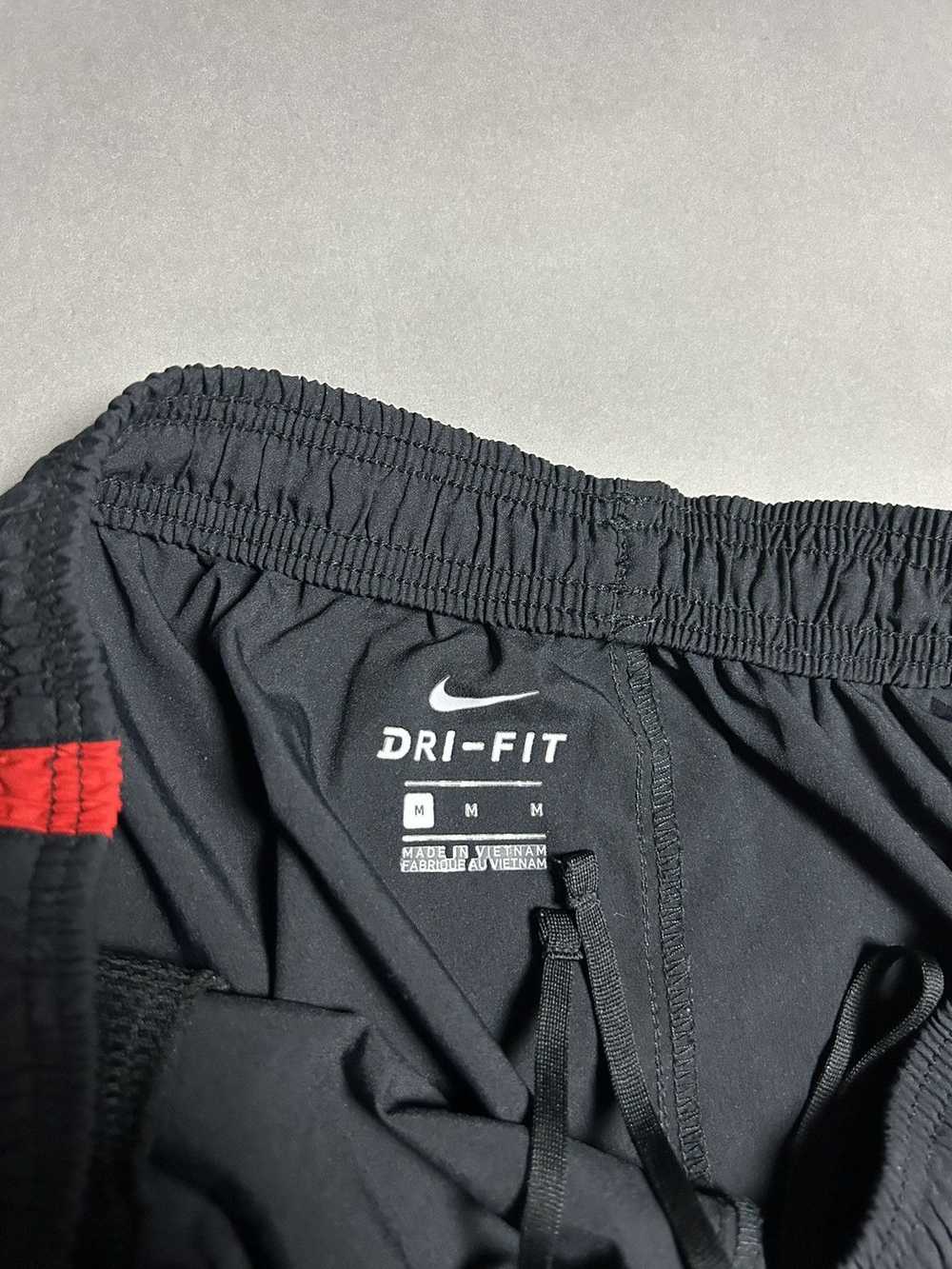 Nike × Vintage Nike vintage black red track pants… - image 4