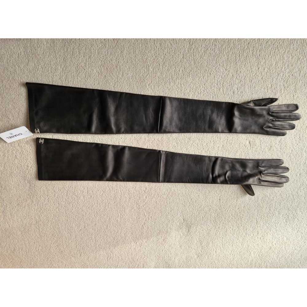 Chanel Leather long gloves - image 12