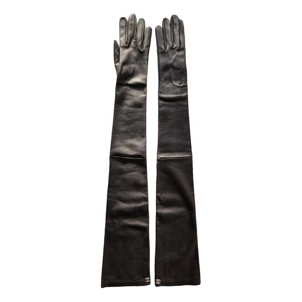 Chanel Leather long gloves - image 1