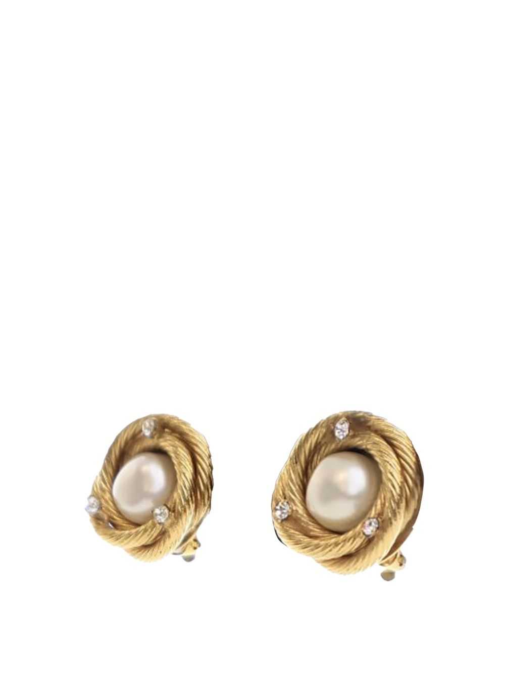 CHANEL Pre-Owned 1970-1980 Gold Plated Faux Pearl… - image 4