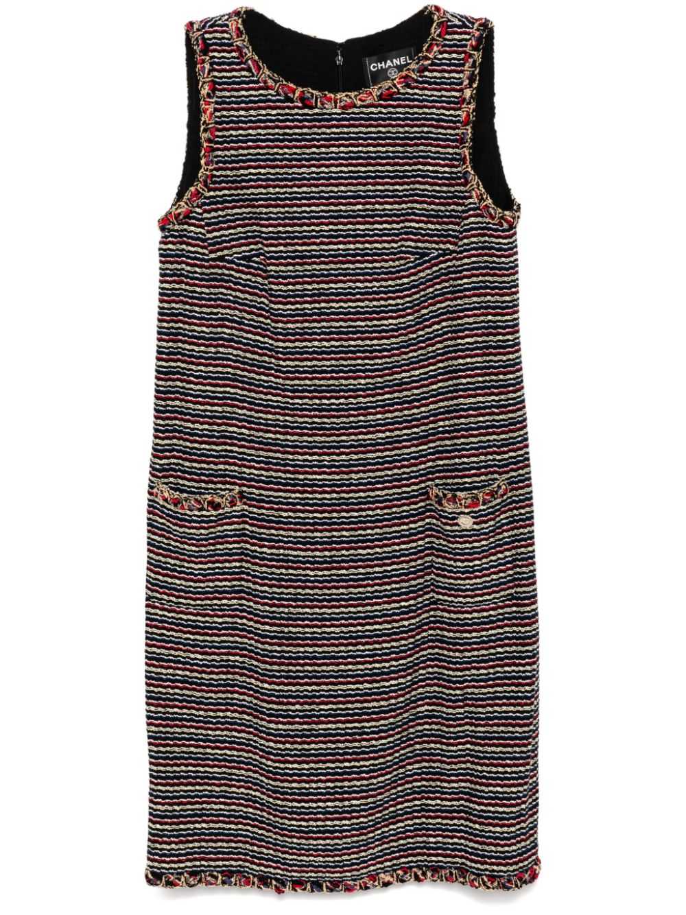 CHANEL Pre-Owned 2010 Sleeveless Dress - Blue - image 1