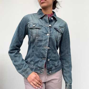 Sisley Denim Jacket - XS Blue Cotton - image 1