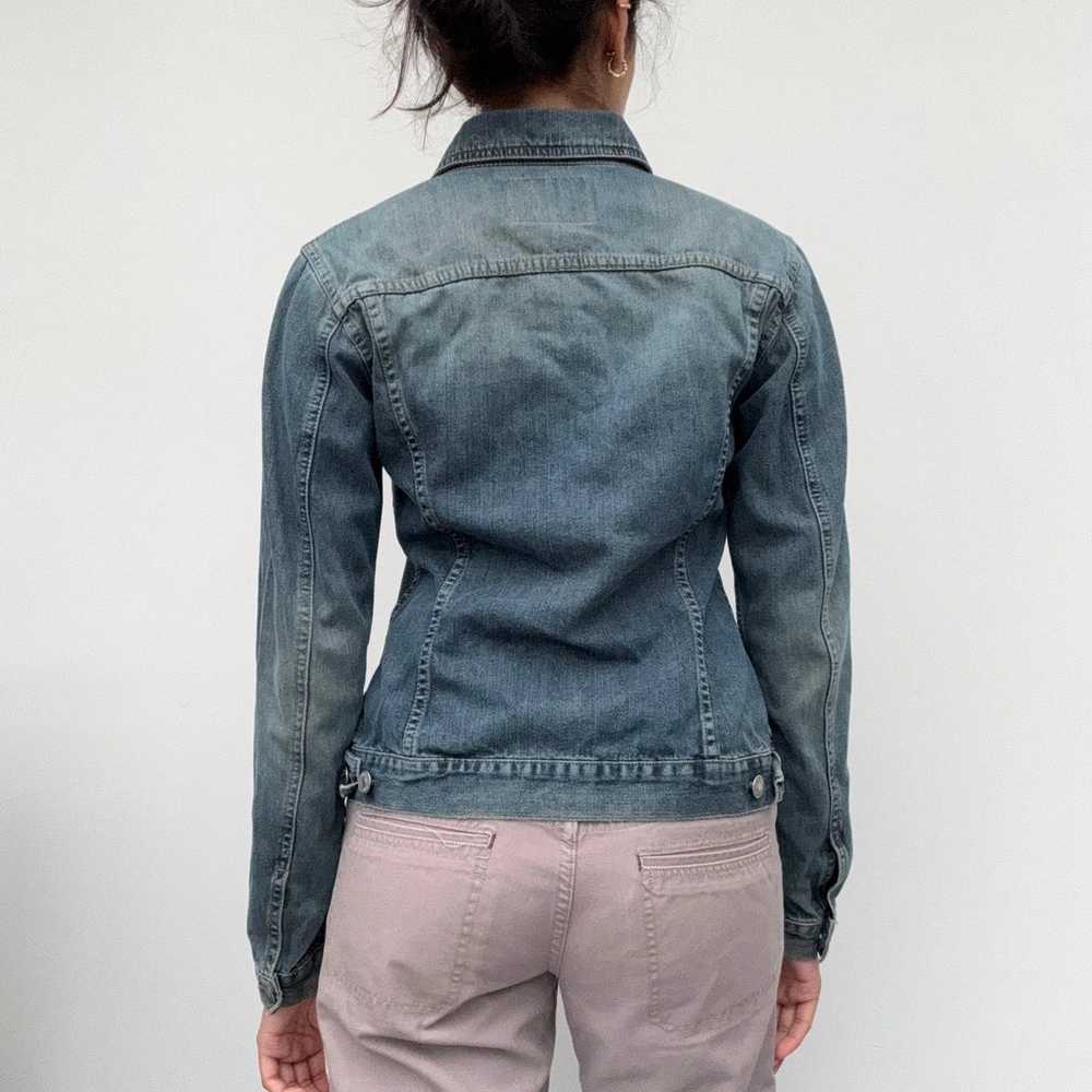 Sisley Denim Jacket - XS Blue Cotton - image 6