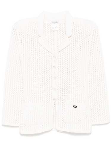 CHANEL Pre-Owned 2003 open-knit cardigan - White - image 1