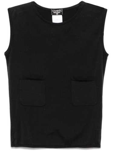 CHANEL Pre-Owned 1998 Sleeveless Top Black