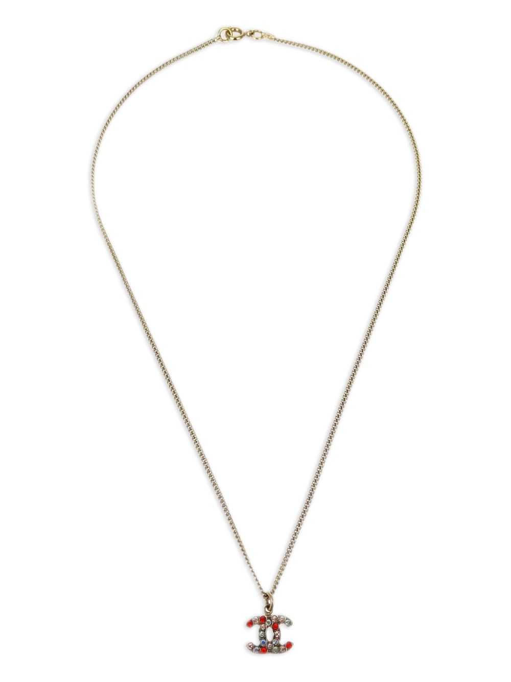 CHANEL Pre-Owned 2004 CC pendant necklace - Gold - image 1