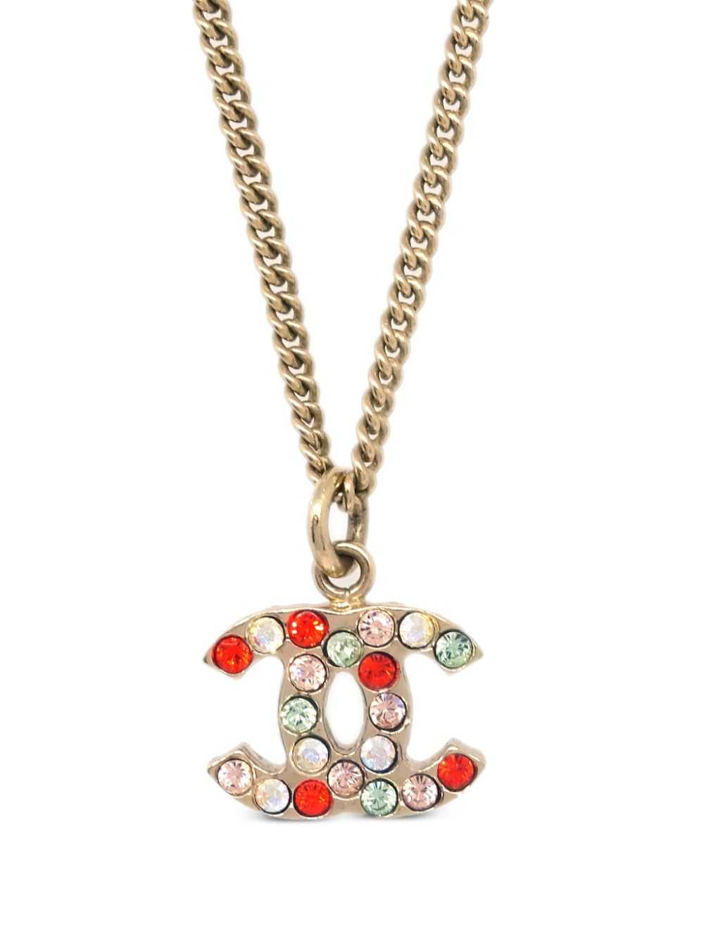 CHANEL Pre-Owned 2004 CC pendant necklace - Gold - image 2