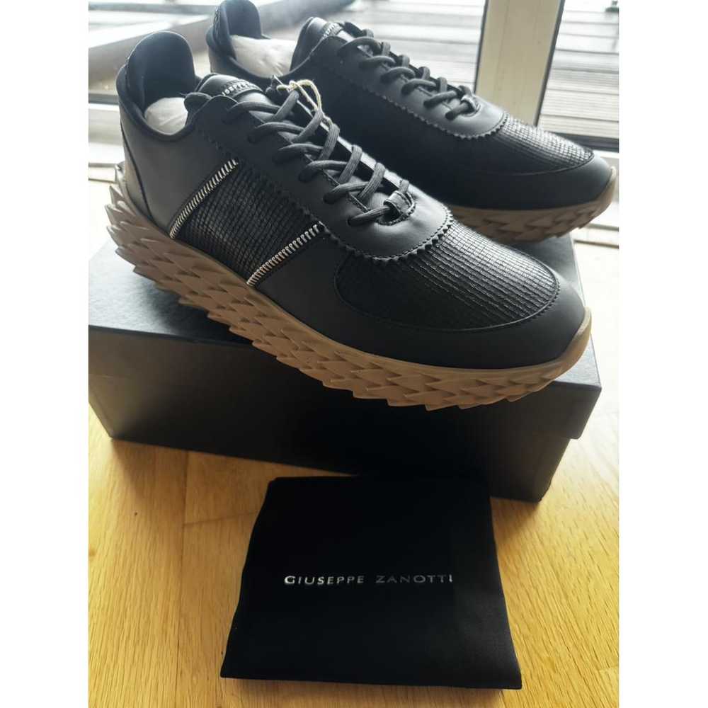 Giuseppe Zanotti Urchin leather low trainers - image 2