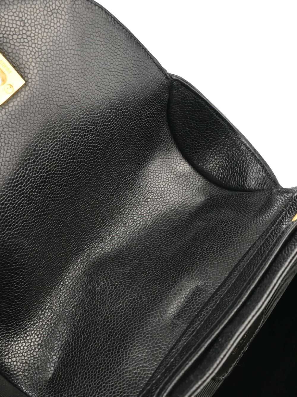 CHANEL Pre-Owned 1997 Triple CC backpack - Black - image 5