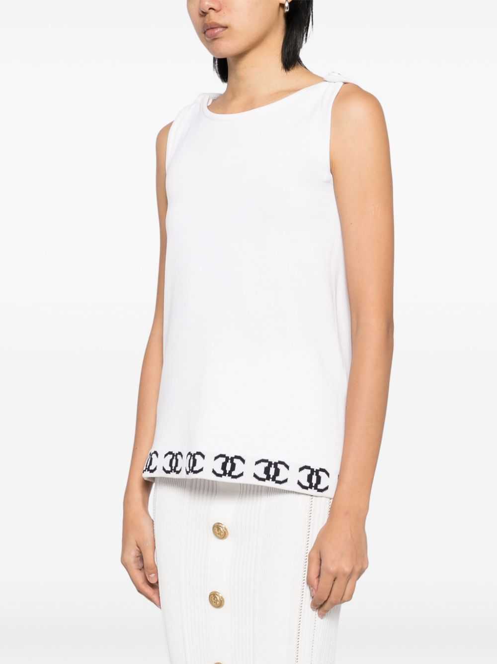 CHANEL Pre-Owned 1990-2000s sleeveless top - White - image 3