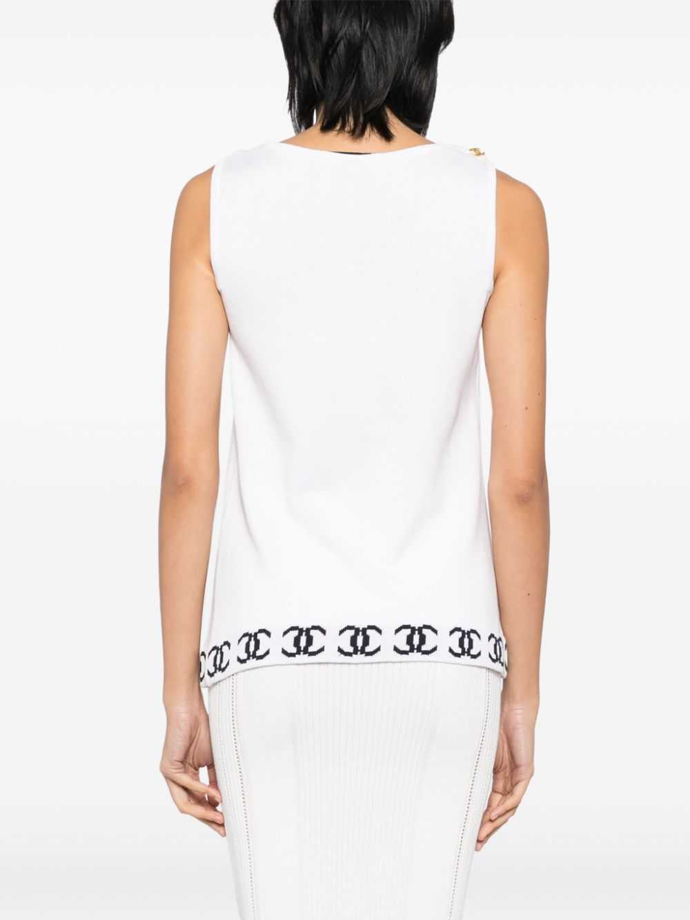 CHANEL Pre-Owned 1990-2000s sleeveless top - White - image 4