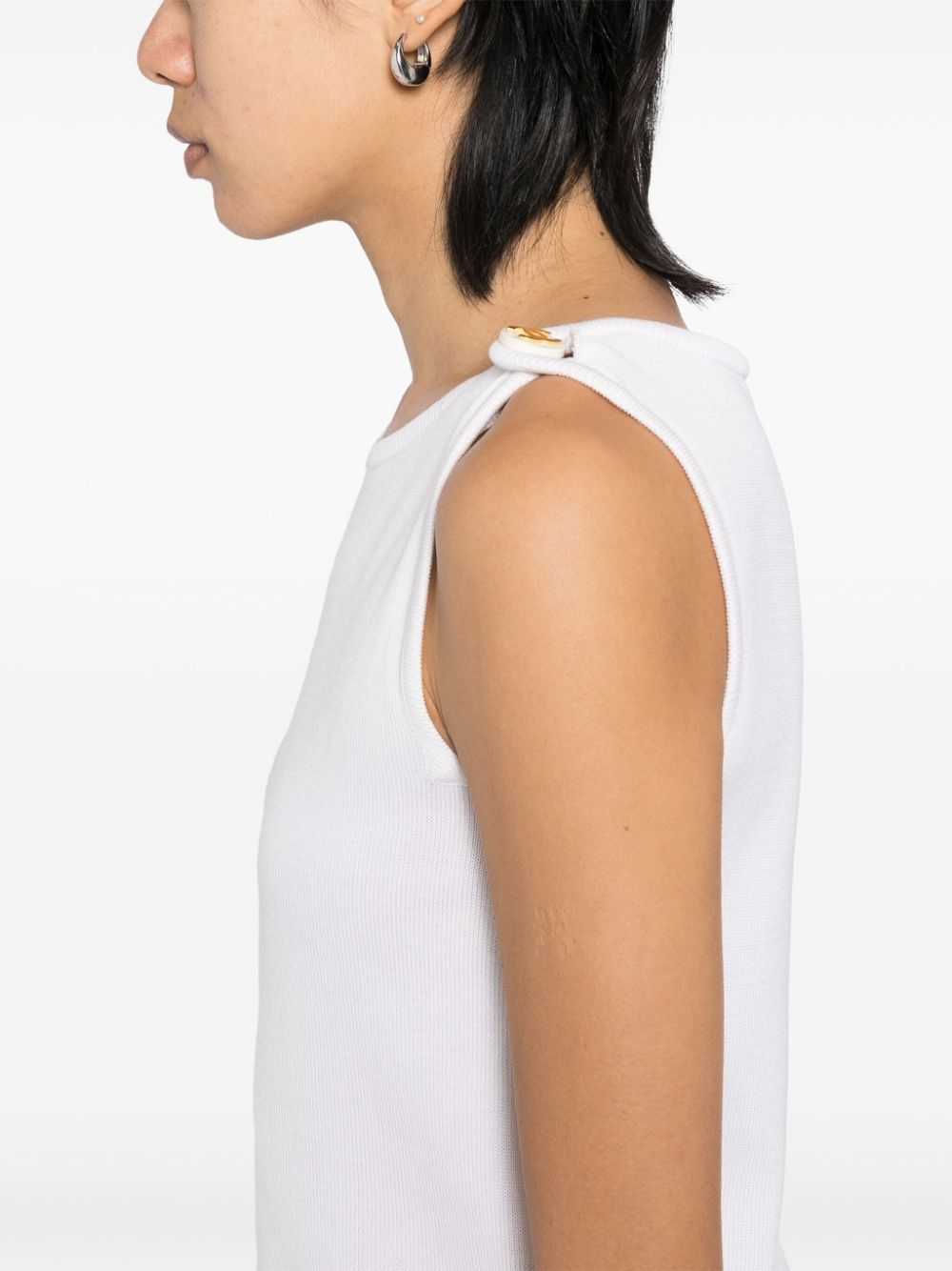 CHANEL Pre-Owned 1990-2000s sleeveless top - White - image 5