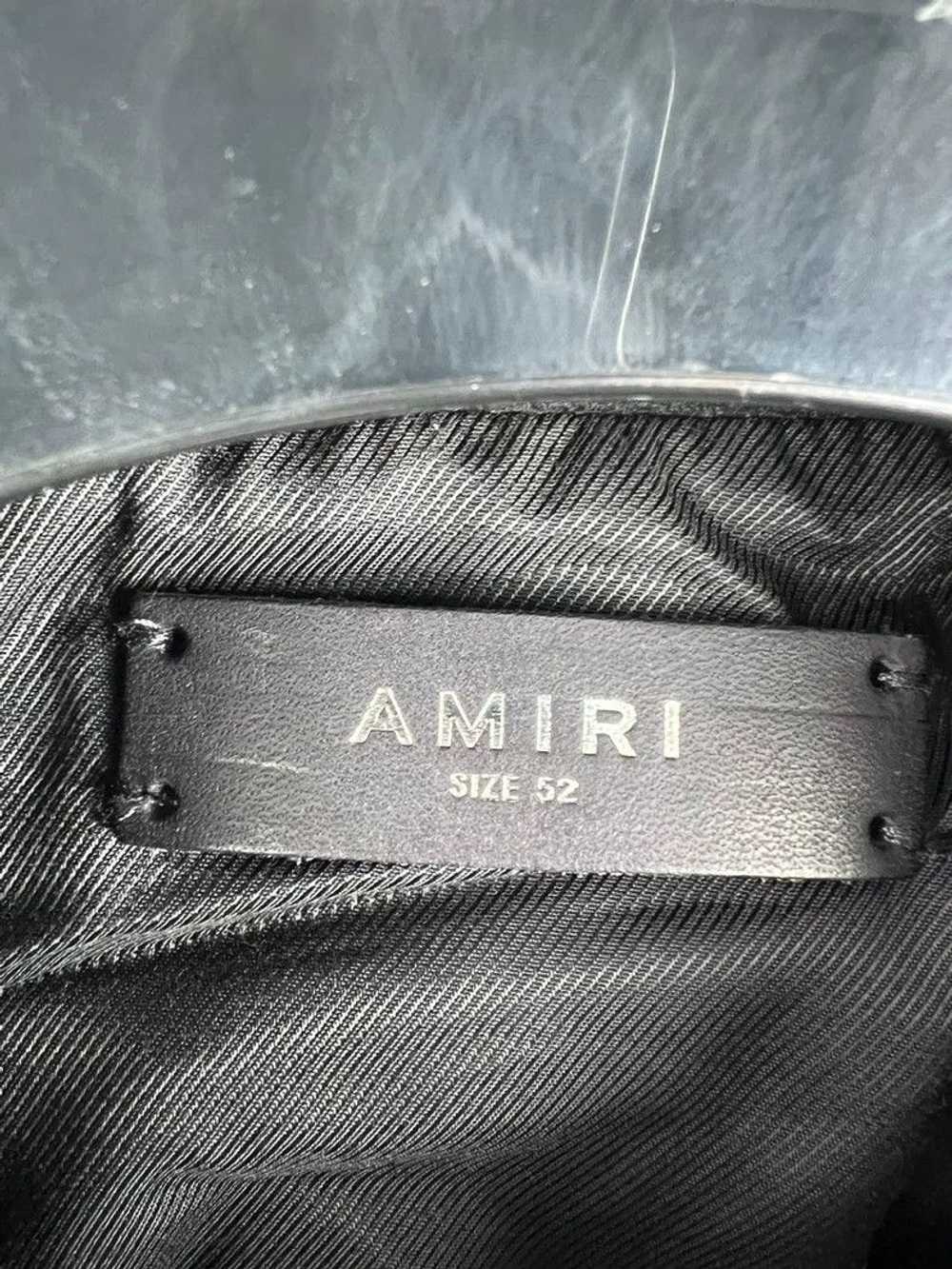 Amiri Amiri new black wool bone baseball uniform … - image 2