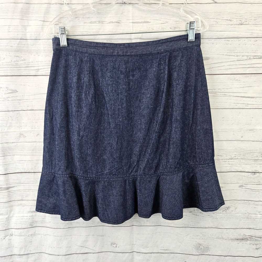 Vintage Draper James Womens Denim Skirt Sz 6 Blue… - image 3