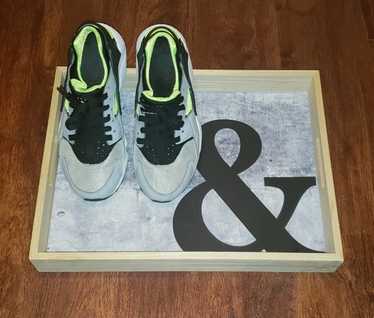 Nike Hurache Wolf Grey/Black/Electric Green/White… - image 1