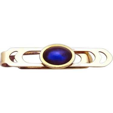 Vintage 12K Gold Filled Correct Quality Blue Cabo… - image 1