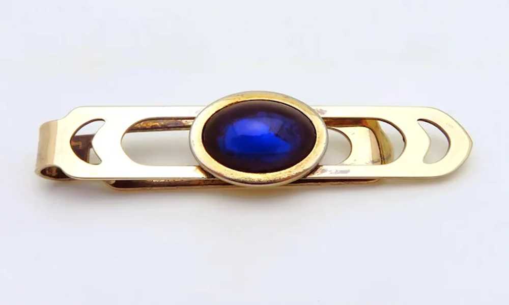 Vintage 12K Gold Filled Correct Quality Blue Cabo… - image 4