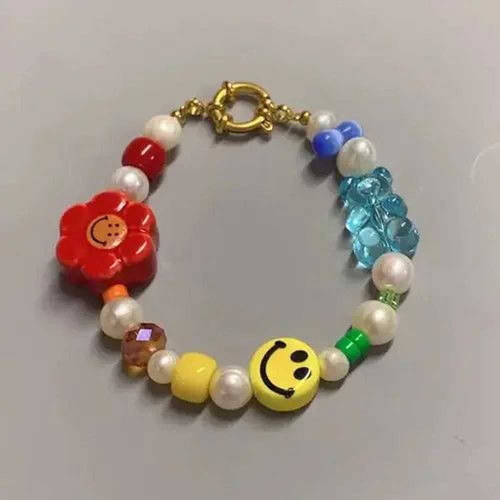 Beads × Chain × Jewelry Rainbow Gradient Smiley F… - image 1