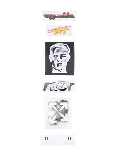 Off-White Masked Face Sticker Set