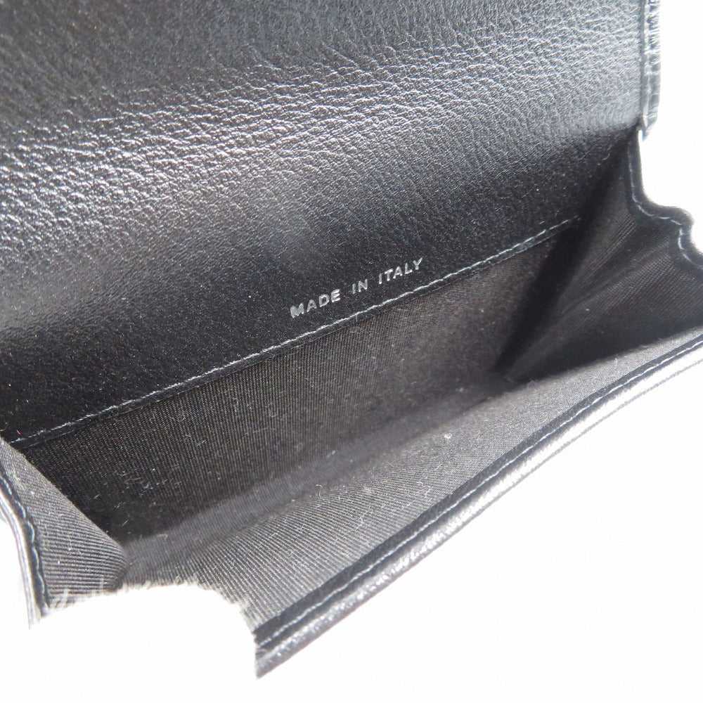 CHANEL Card Case leather black Camelia - image 6