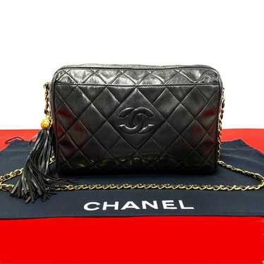 CHANEL Shoulder Bag lambskin black Matrasse - image 1