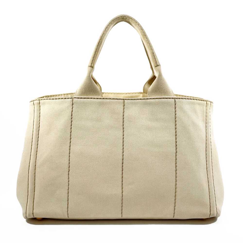 PRADA Tote Bag canvas white Canapa M - image 3