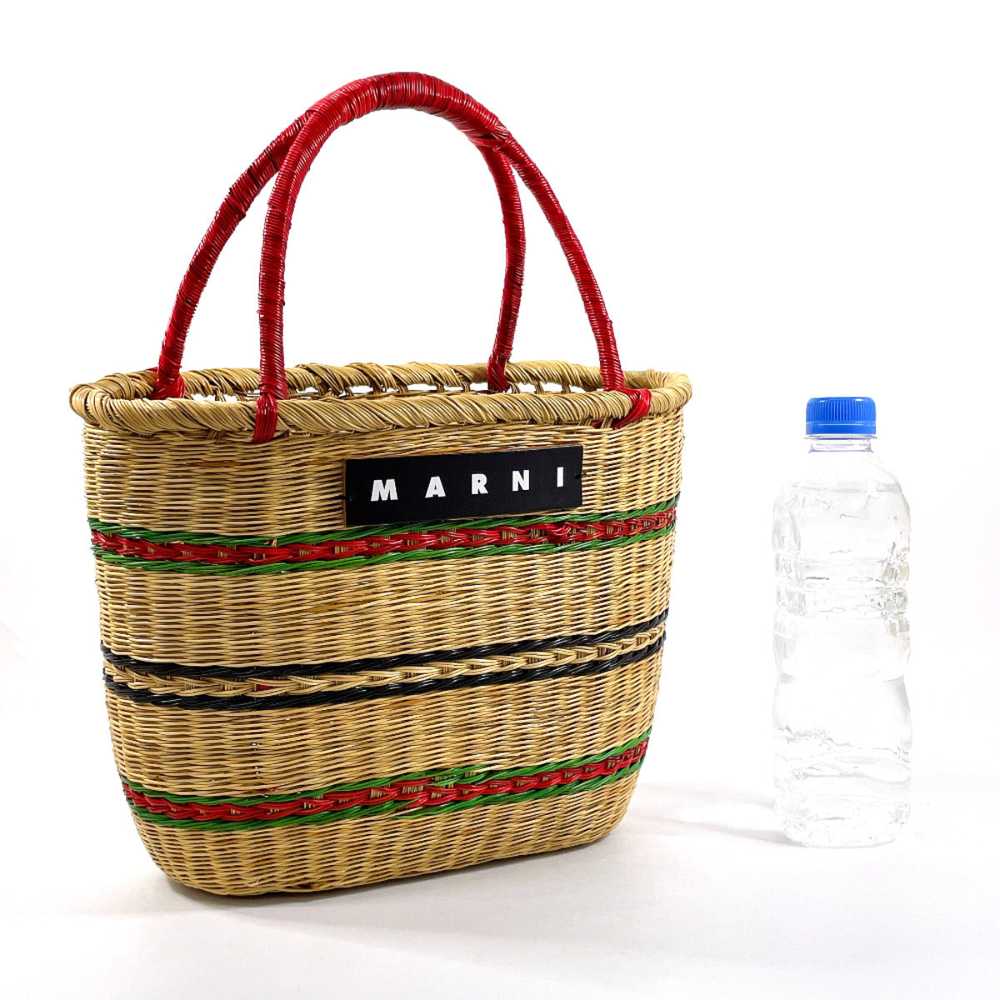 MARNI Handbag Plastics, Natural Plants beige Marn… - image 2