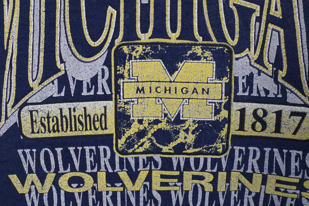 Vintage Vintage 90s Spell Out University of Michi… - image 6