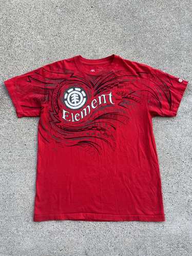 Element Vintage 2000s Element Red Skateboard Shirt