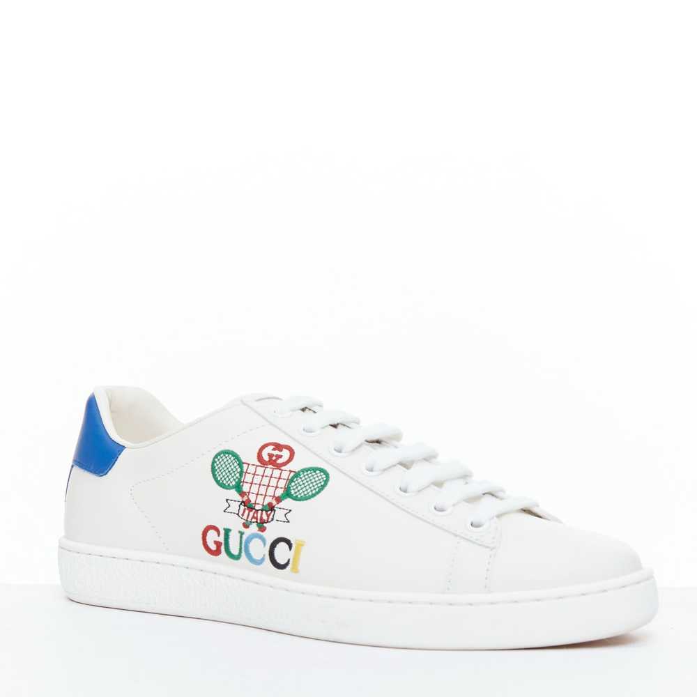 Gucci GUCCI Ace Tennis white embroidered logo low… - image 2