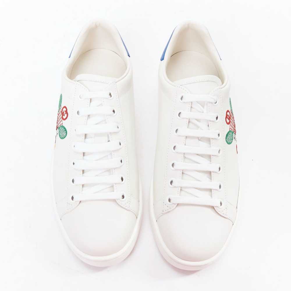 Gucci GUCCI Ace Tennis white embroidered logo low… - image 3