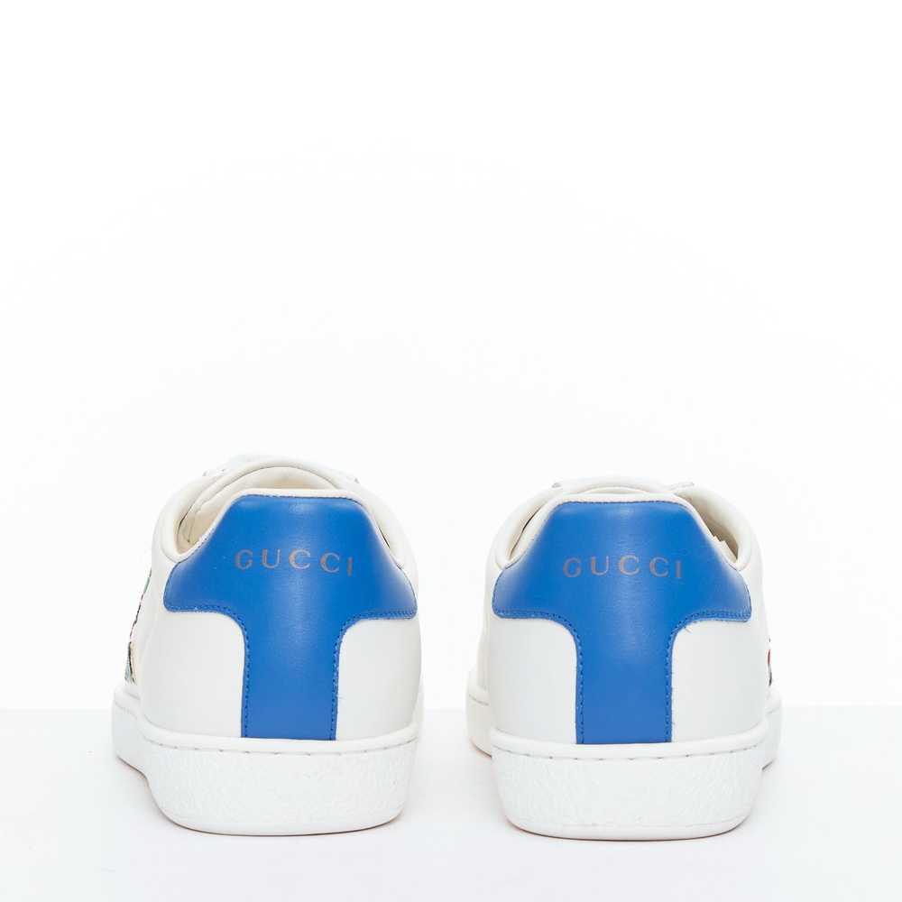 Gucci GUCCI Ace Tennis white embroidered logo low… - image 5