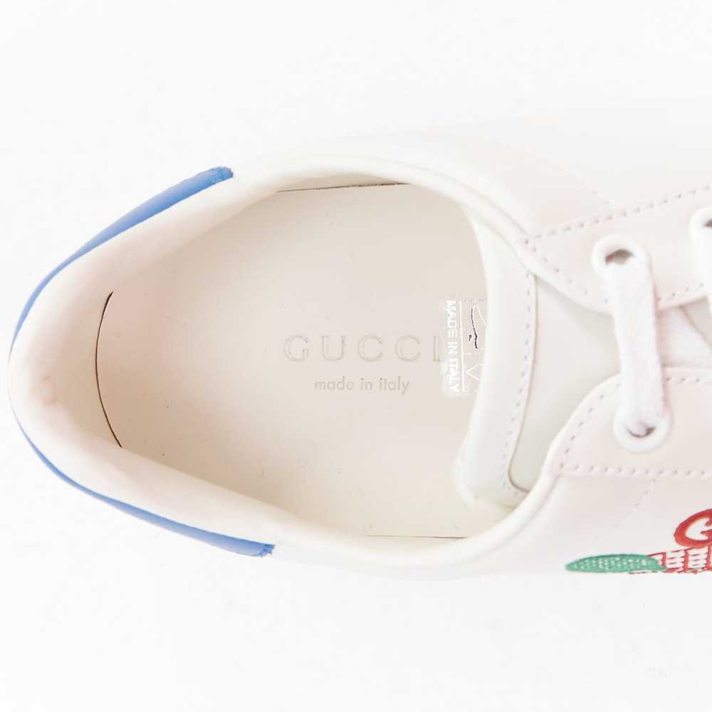 Gucci GUCCI Ace Tennis white embroidered logo low… - image 9