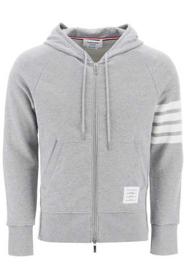 Thom Browne Thom Browne 4-bar Zip-up Hoodie Label… - image 1