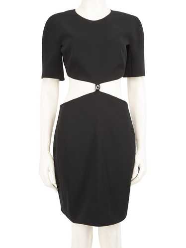 Mugler Black Cut Out Mini Dress