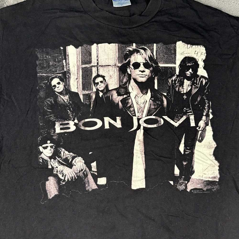 Brockum Vintage 90’s Bon Jovi T-Shirt XL Band Bro… - image 2