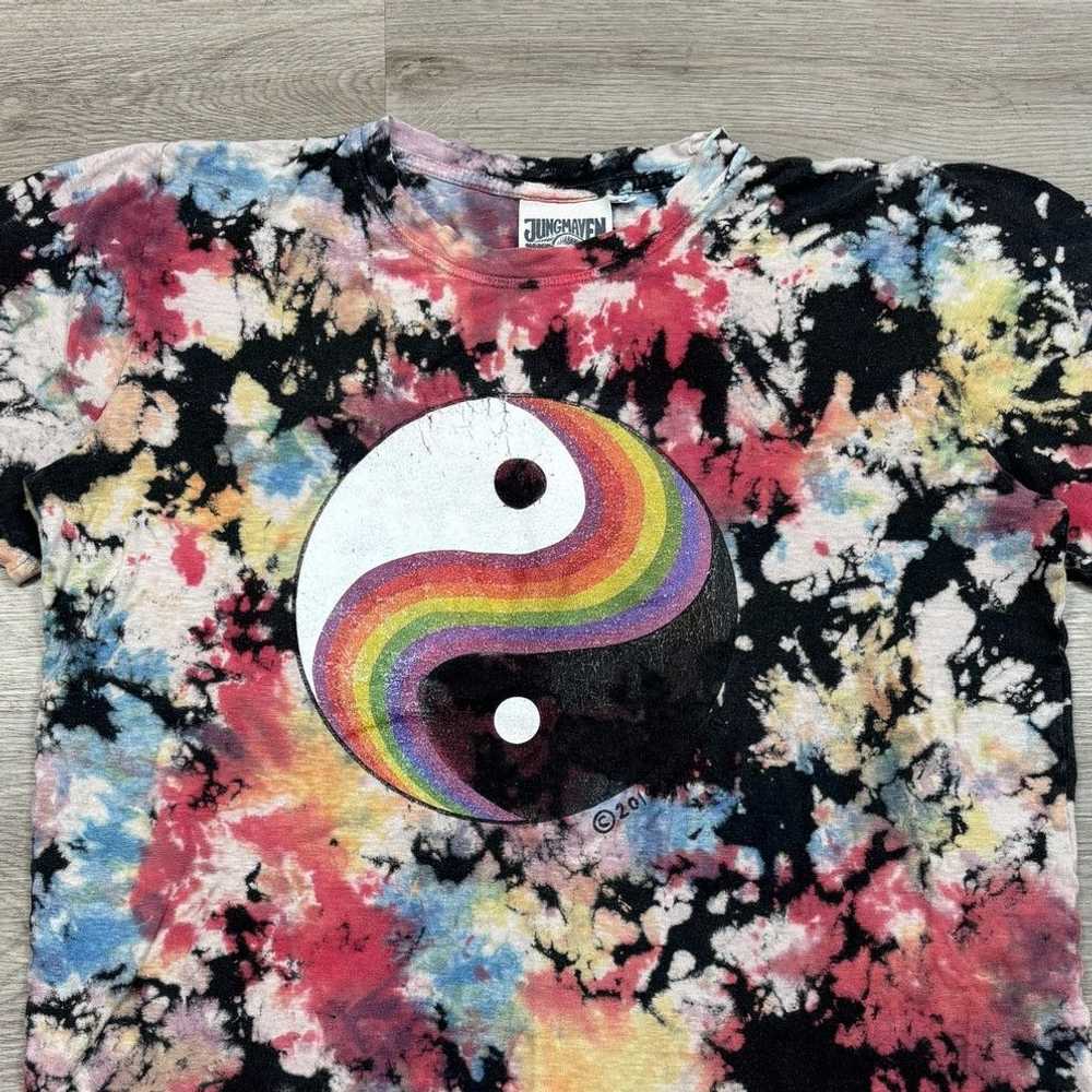 Jungmaven Jungmaven Tie Dye Yin Yang Hemp Short S… - image 2