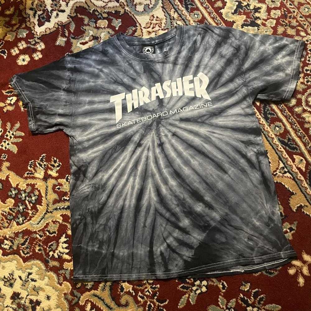 Skategang × Streetwear × Thrasher Tye Dye Thrashe… - image 1