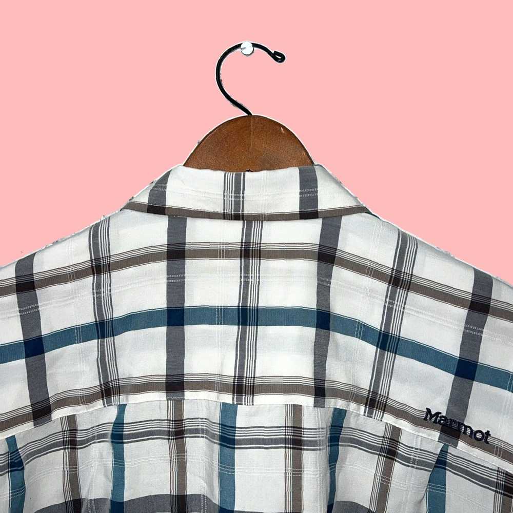 Marmot Stylish Plaid Patterned Button Front Casua… - image 5