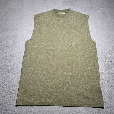 Vintage Mens Small Green Lightweight Sleeveless C… - image 1