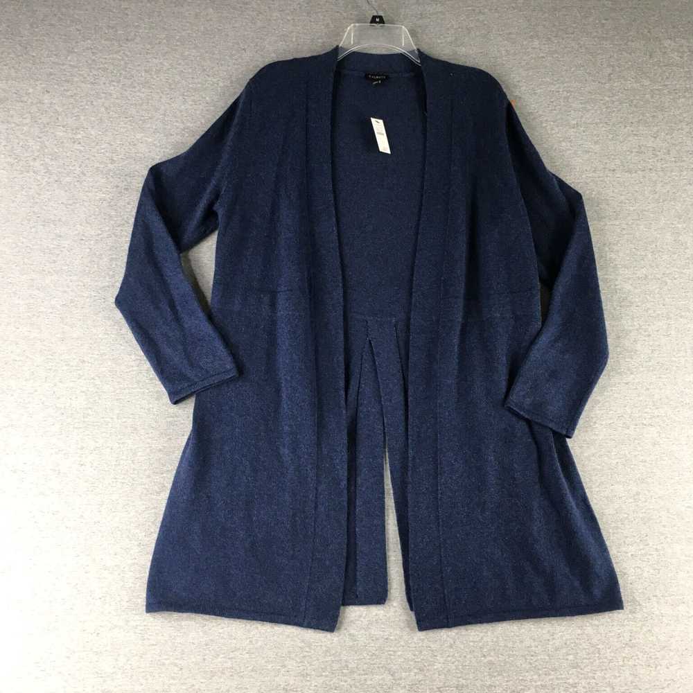 Talbots Women's Large Size Blue Open Front Cardig… - image 1