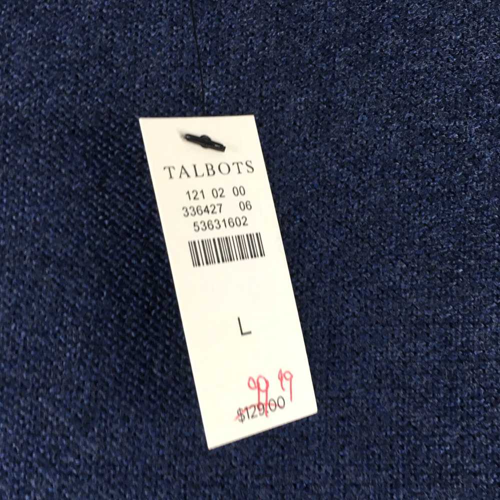 Talbots Women's Large Size Blue Open Front Cardig… - image 4