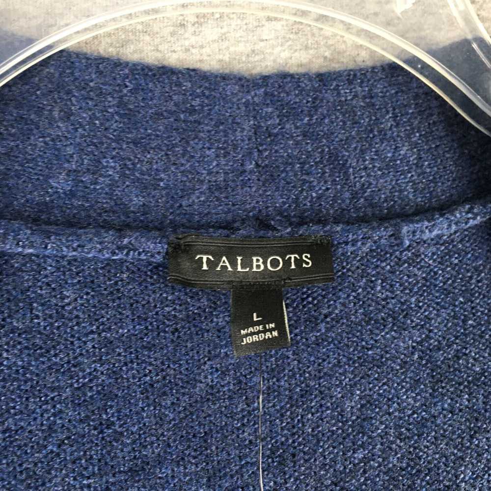 Talbots Women's Large Size Blue Open Front Cardig… - image 5