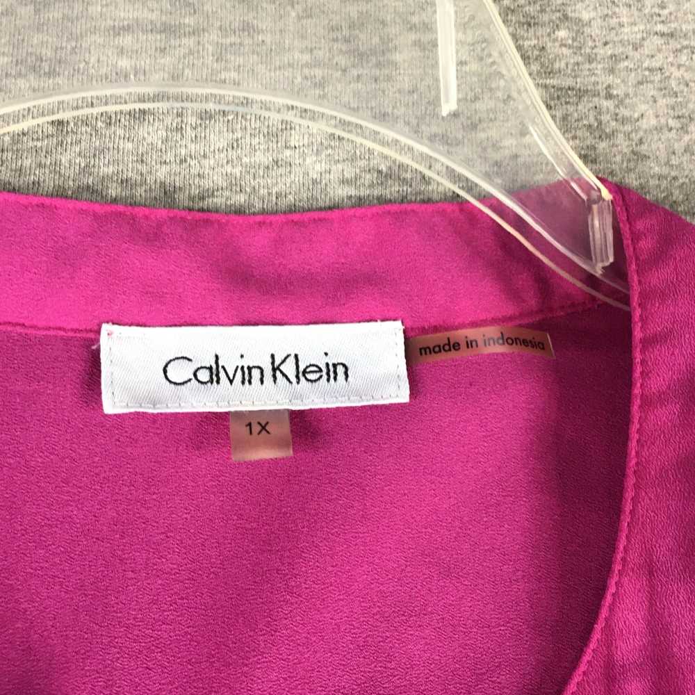 Vintage Plus Size Lightweight Purple Calvin Klein… - image 4