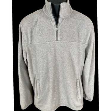 Croft & Barrow Extra Soft Khaki Quarter Zip Fleece