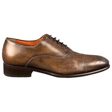 Santoni Leather lace ups