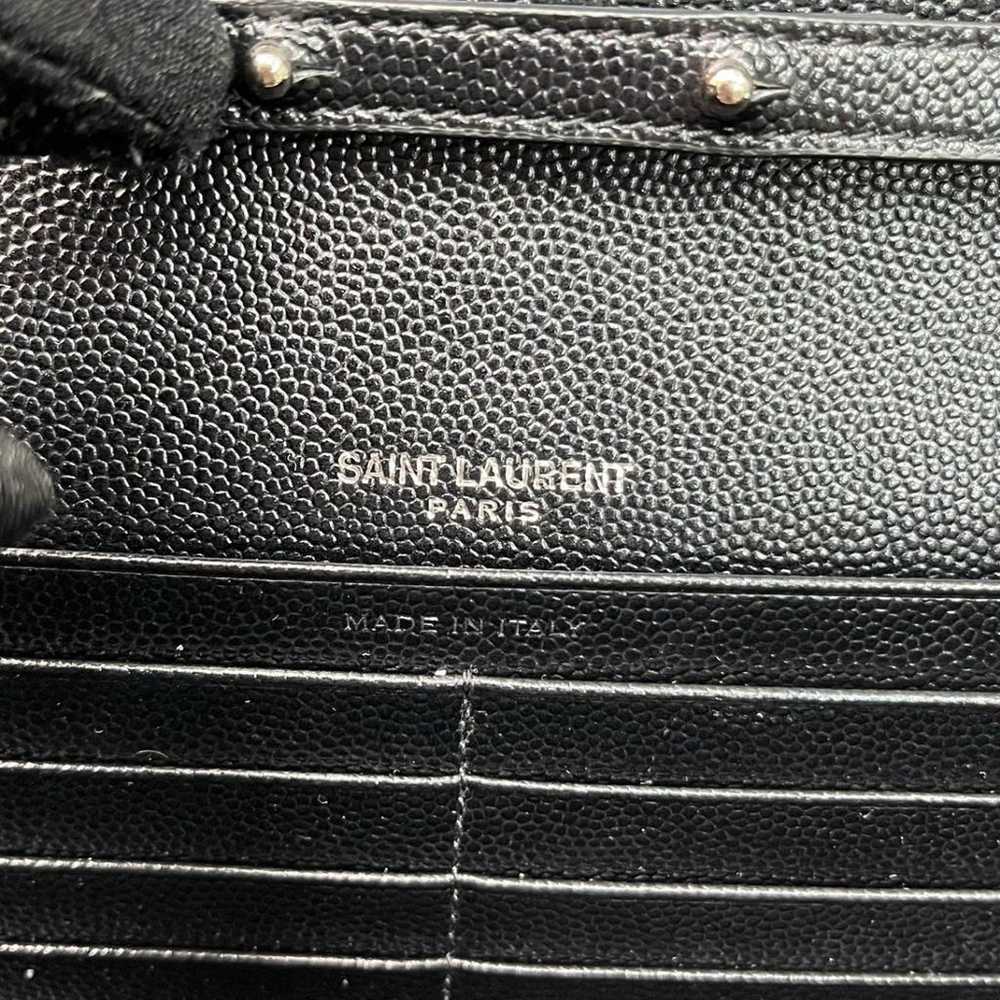 Saint Laurent Portefeuille enveloppe leather cros… - image 5